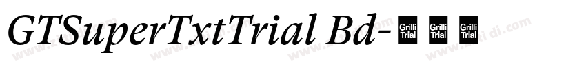 GTSuperTxtTrial Bd字体转换 GTSuperTxtTrial Bd字体转换
